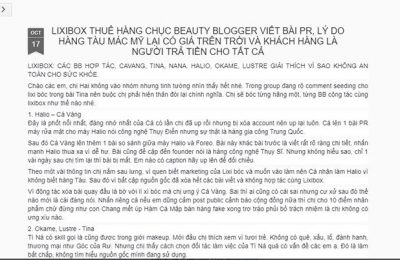 cac-beauty-blogger-viet-bai-pr-cho-lixibox bài post